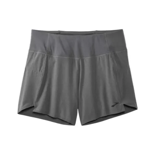 Шорты для спорта Brooks серого цвета женские