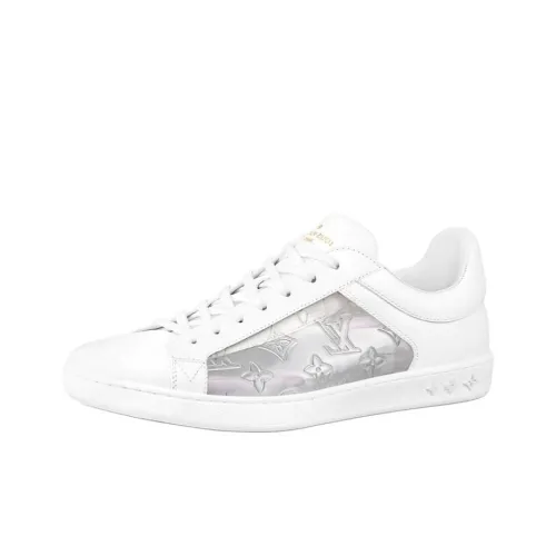 LOUIS VUITTON Luxembourg Низкий Топ Стильный Скейтбординг Мужской Белый