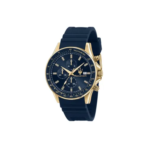 Maserati Кварцевый механизм Мужские часы 44mm*44mm*11,4mm Черный
