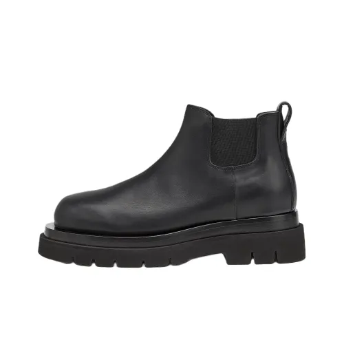 Bottega Veneta Lug Chelsea Ankle Chelsea Boots Женские Черные