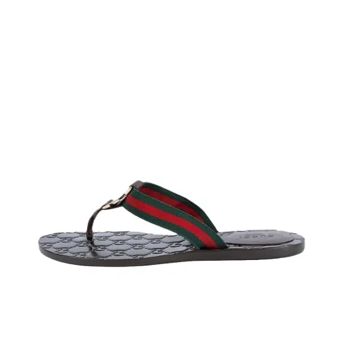 GUCCI Шлепанцы Женские Зеленый Красный