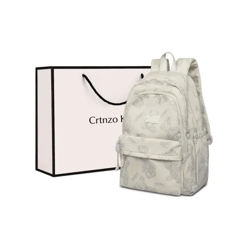 Crtnzo Kroez Ткань Рюкзак Стандартный Женский Экрю