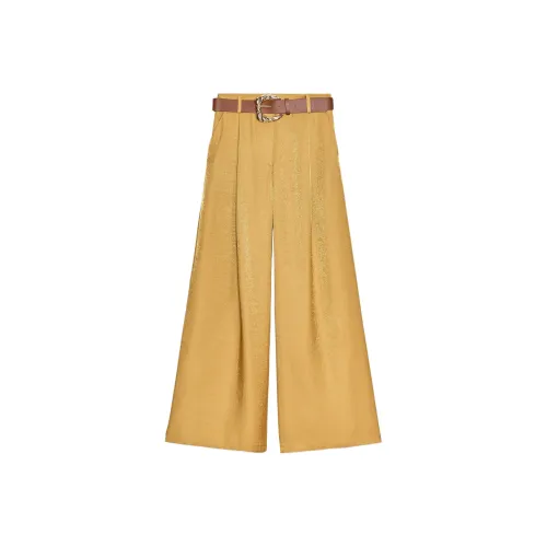 ZARA Золотые Женские Повседневные Брюки
