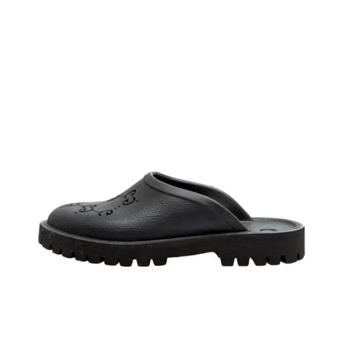 GUCCI Домашние тапочки Мужские Черные