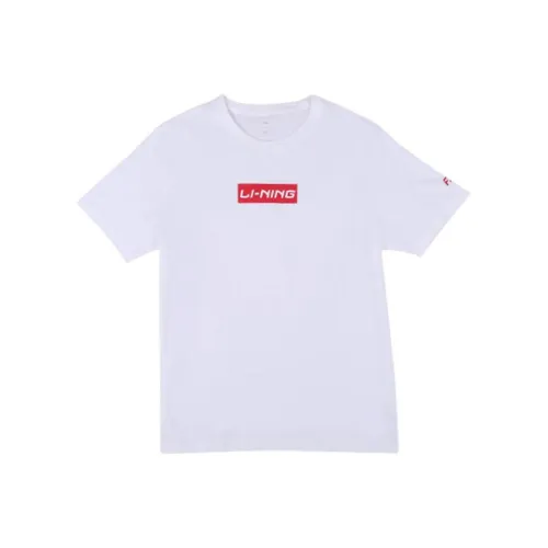 LINING Sports Fashion Collection Белая Мужская Футболка