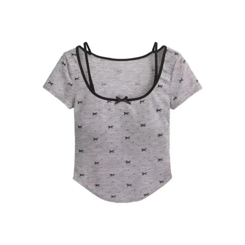 IUNOP С вкладышами Облегающий крой Укороченный Топ Для Женщин Женские