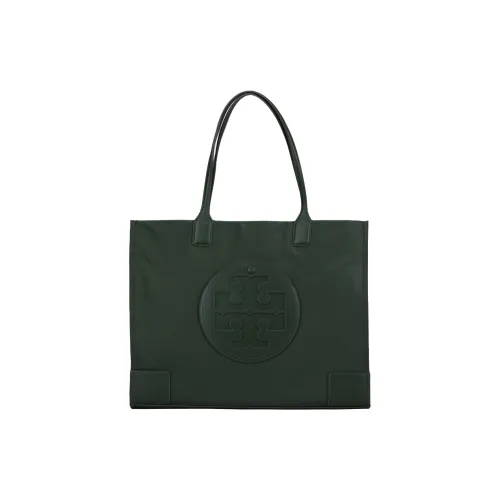 TORY BURCH Ella Ткань + Искусственная кожа Тоут Сумка Сумка для покупок Женская сумка Базилик Зеленый