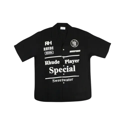 RHUDE Мужские черные рубашки