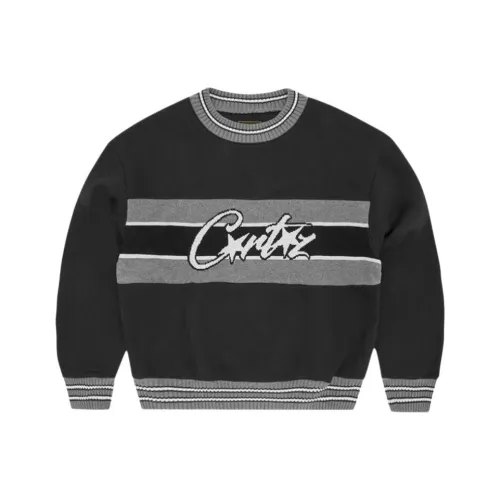 Corteiz совместный бренд Черные мужские свитеры