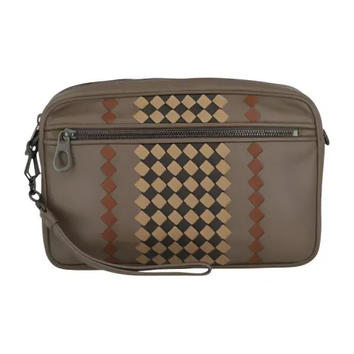 Bottega Veneta Сумка через плечо из коровьей кожи женская коричневая