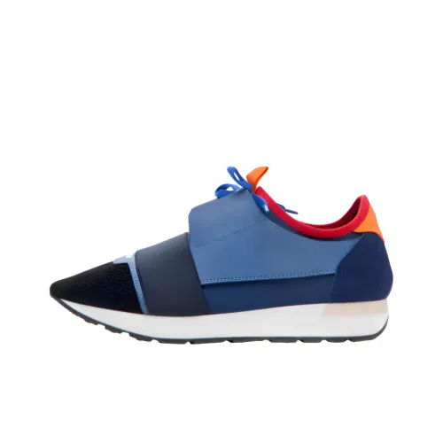 Balenciaga Race Runner Low Топ Повседневная обувь Мужская Синяя