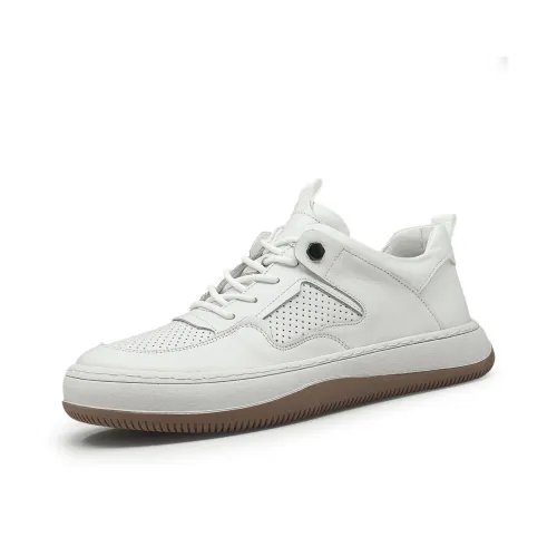 SENJIALUO Воздержание пота Увеличение высоты Устойчивый к истиранию Легкий Низкий Топ Повседневный Мужской Белый