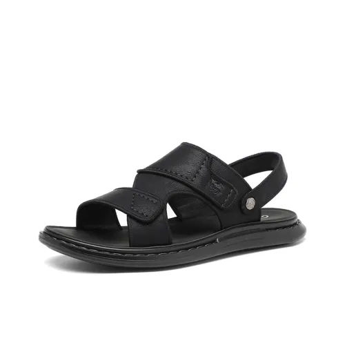 AIBAOLUO Пляжные сандалии Мужские Черные