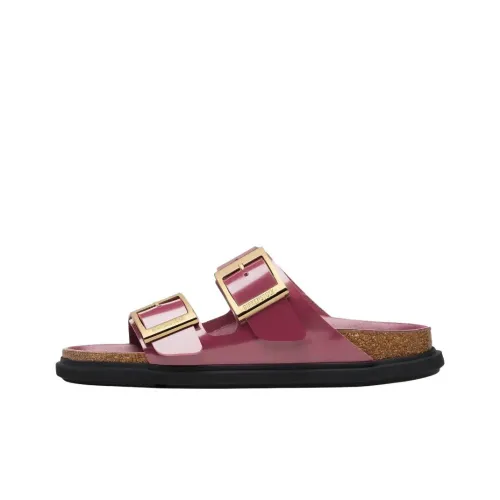 Birkenstock Arizona Droplet Buckle EVA Устойчивые к истиранию Шлепанцы Женские Красный Стандартный Свободный крой