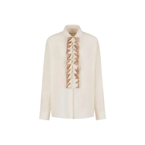 MARNI Сливочный Женские Рубашки