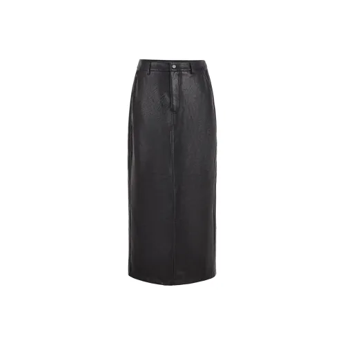 URBAN REVIVO Кожа Длинная Юбка Женская