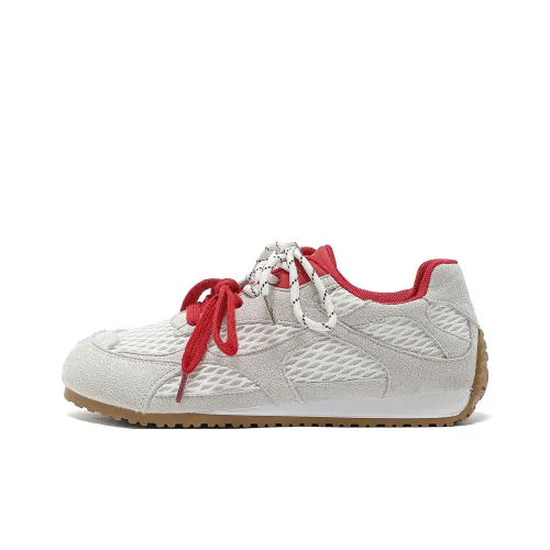 La Chapelle Casual Низкий Топ Бежевый Красный Женский