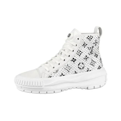 LOUIS VUITTON Squad Ankle Длина Стильные Скейтбординги Женские Белые