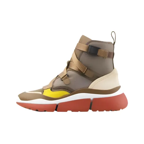 Chloe Sonnie High Топ Повседневная обувь Унисекс Хаки