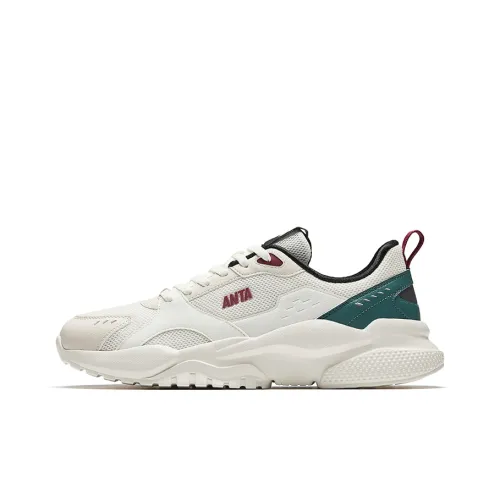 ANTA Износостойкий Дышащий Низкий Топ Casual Мужской Белый