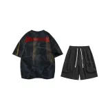 Черная (Красная) футболка + черные шорты