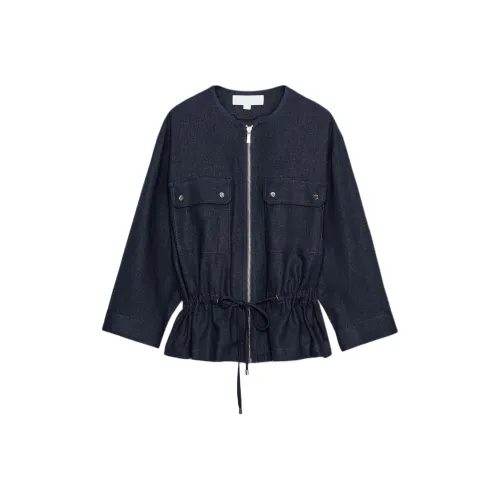 ZARA Морской синий Женские Куртки