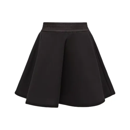 Moncler Юбка А-силуэта Хлопок Mini Skirt Черная Детская