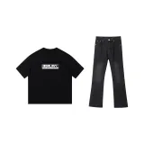 Комплект одежды (060 Черная футболка + Черные и серые штаны)
