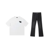 Комплект одежды (059 Белая футболка + Черные и серые штаны)