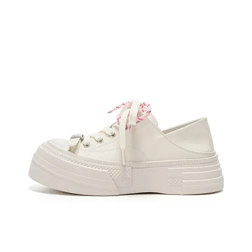 EBLAN Низкий топ повседневный женский белый