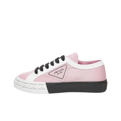 PRADA Gabardine Низкие Кеды Женские Розовые