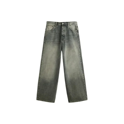 ZARA Blue Green Men's Jeans ZARA Синие Зеленые Мужские Джинсы