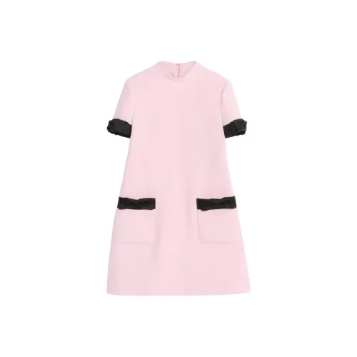 Valentino Короткий рукав Платье Женское Розовое