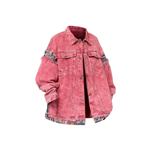 WHELVE Розовый Унисекс Джинсовые куртки