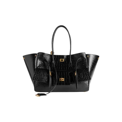 Balenciaga Bel Air Телячья кожа Одно плечо Сумка Средний Женский Черный