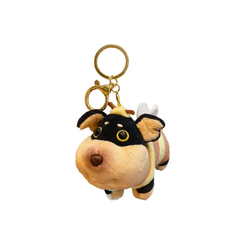 XIWANTONG Мультяшный Пчелка Собака Милый Креативный Утонченный Пчелка Куклы Плюшевый Брелок 6,2 см Высота