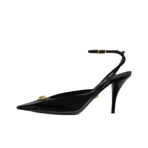 VERSACE La Medusa Узкий каблук Высокие каблуки 8,5 см Женские Черный
