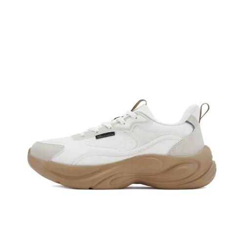 361° Spirit Fox 2,0 Амортизация Устойчивый к истиранию Дышащий Низкий Топ Повседневные Беговые кроссовки Женские Белый Коричневый