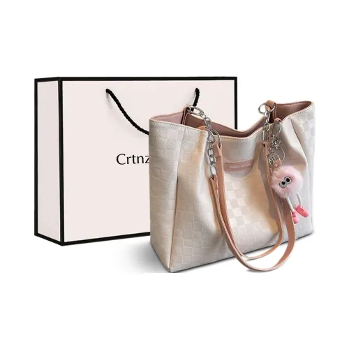 Crtnzo Kroez Коровья кожа Сумка на плечо Тоут Стандартный Женский Розовый