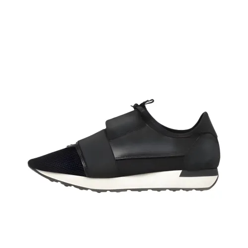 Balenciaga Race Runner Low Топ Повседневная обувь Мужская Черная