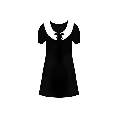PZGE Короткий рукав Платье Женское