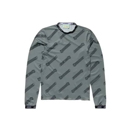 Aries Gray Men's T-Shirts Ариес Серый Мужские Футболки