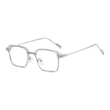 MK373YJ-003 Серебряная рамка, анти-сине-белая, плоская подошва