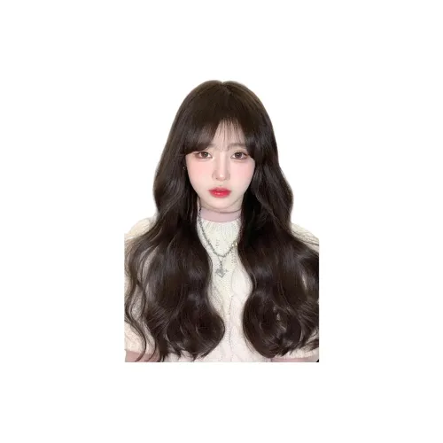 Gentle Welcome Перука Женская Длинные Волосы Естественный Полный Комплект Большая Волна Средняя Длина Волос Перука Набор