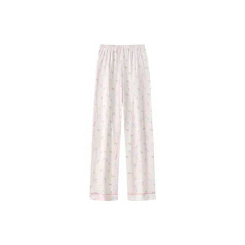 Gongdie Розовые Женские Пижамные Брюки
