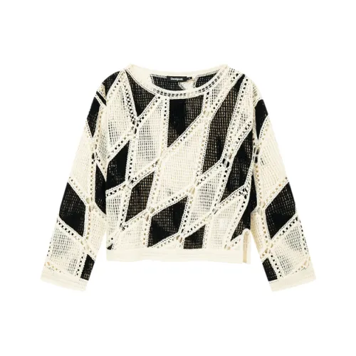 Desigual Черно-белая панда Женская трикотажная одежда