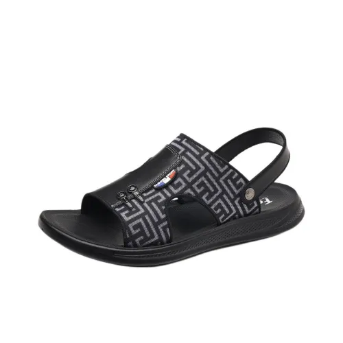 JIETEGONGYANG Пляжные сандалии Мужские Черные