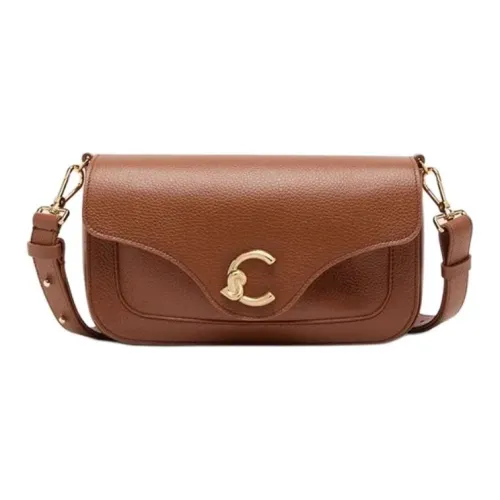 COCCINELLE C ME GRAIN LEATHER Сумка через плечо Сумка на плечо Средняя Женская Коричневая