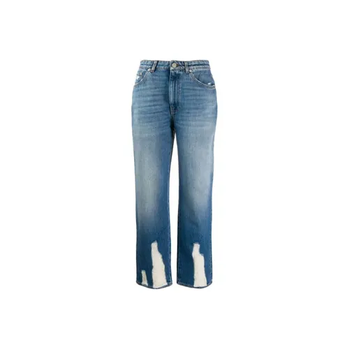 Alexander McQueen Синие Женские Джинсы
