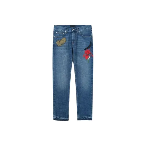 Alexander McQueen Blue Men's Jeans  
Александр Маккуин Синий Мужской Джинсы